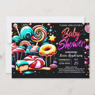 Invitation Boho Candy Dreams Baby shower modifiable