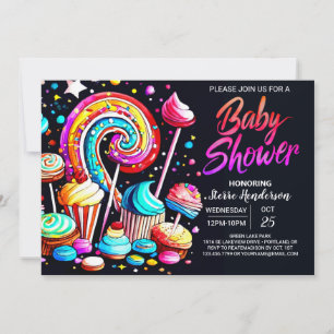 Invitation Boho Candy Sweet Celebration Baby shower