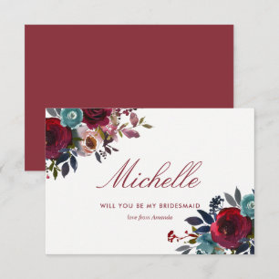 Invitation Boho Chic Bourgogne et Mariage de automne d'automn