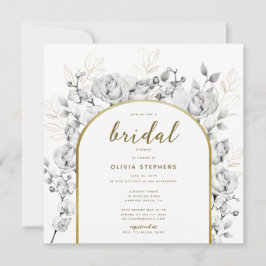 Invitation Boho Chic Gold Arch Fête des mariées Florale moder