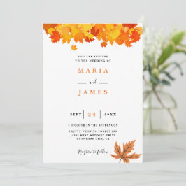 Invitation Boho Chic Mariage de automne
