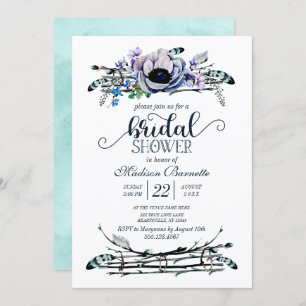 Invitation Boho Chic Monnaie & Marine