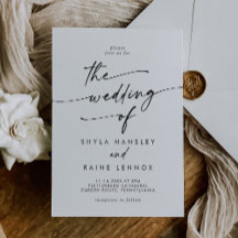 Boho Chic noir et blanc Le Mariage de