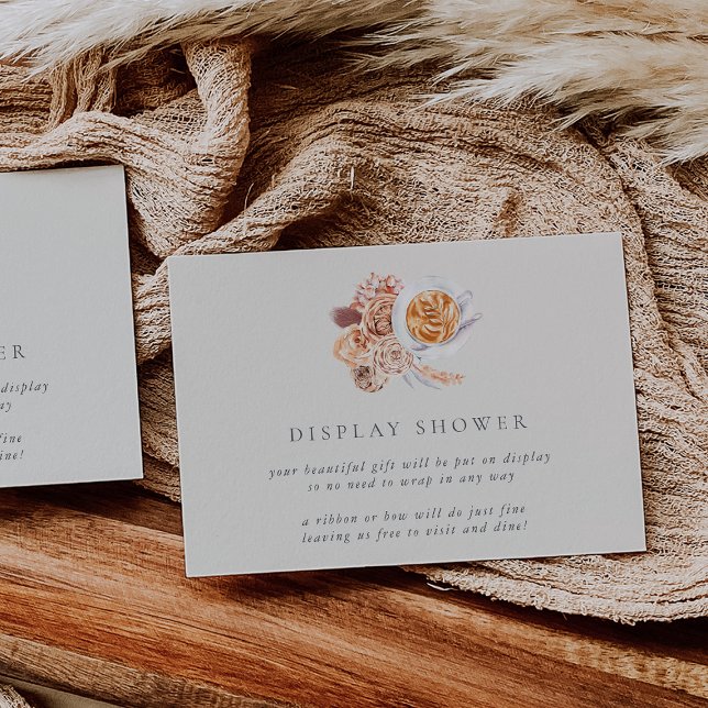 Invitation Boho Coffee Fête des mariées Display (Créateur téléchargé)