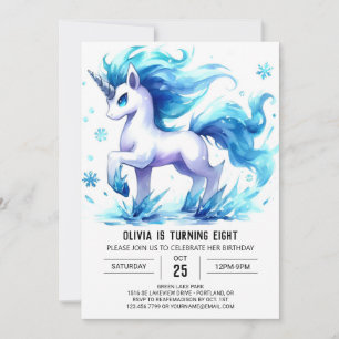 Invitation Boho Custom Horse Anniversaire