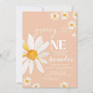 Invitation Boho Daisy Fleurs Super Un Anniversaire