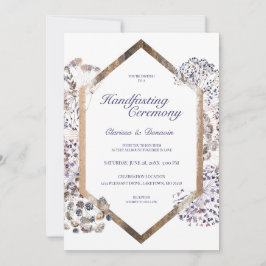 Invitation Boho Dandelion Floral Pagan Handfasting