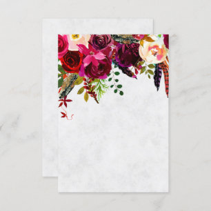 Invitation Boho de Bourgogne blanc