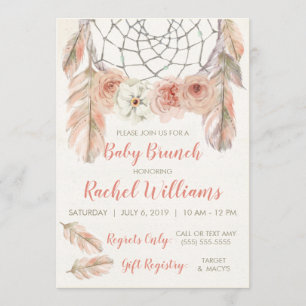 Invitation Boho Dreamcatcher