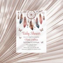 Boho Dreamcatcher avec Baby shower de papillons