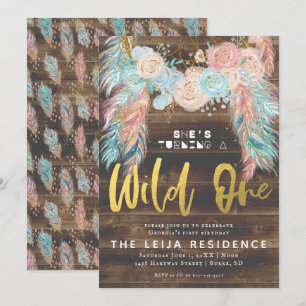 Invitation Boho Dreamcatcher Wild Un Anniversaire
