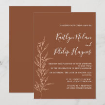 Boho Earthy Botanical Élégant ivoire