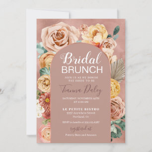 Invitation Boho Fall Floral Bridal Brunch 