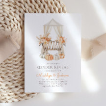 Boho Fall Floral Citrouille Genre Revela