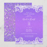 Boho Fête de Naissance aux Dentelles Rose et Viole