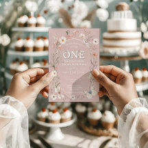 Boho Fleur sauvage Floral Baby Anniversaire