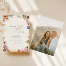 Boho Fleur sauvage Jardin Beige Photo Mariage Déco