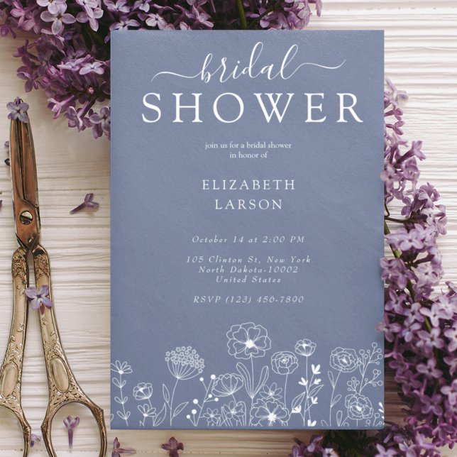 Invitation Boho Fleur sauvage moderne Mariage aquarelle (Créateur téléchargé)