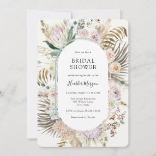 Invitation Boho Floral Bridal Douche