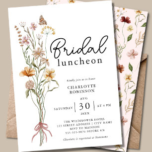 Invitation Boho Floral Bridal Luncheon