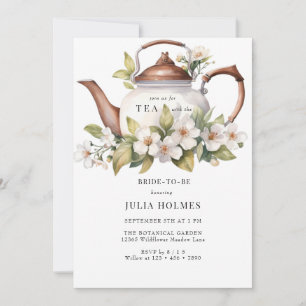 Invitation Boho Floral Spring   Fête des mariées de thé du ja