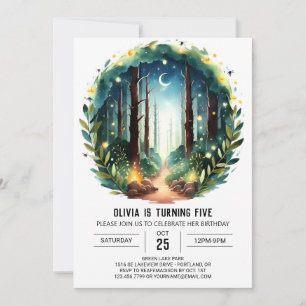 Invitation Boho Forest Online Woodland Anniversaire