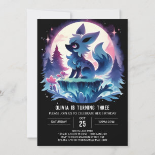 Invitation Boho Fun Wolf Anniversaire