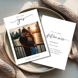 Invitation Boho Future Mme Photo Elle A Dit Oui Fête des mari