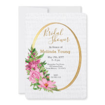 Boho Gold Rose Aquarelle Fête des mariées florale