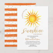 Boho Hello Sunshine watercolor baby shower