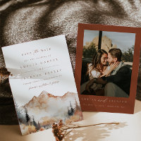 Boho Mariage Extérieur Enregistrer La Date
