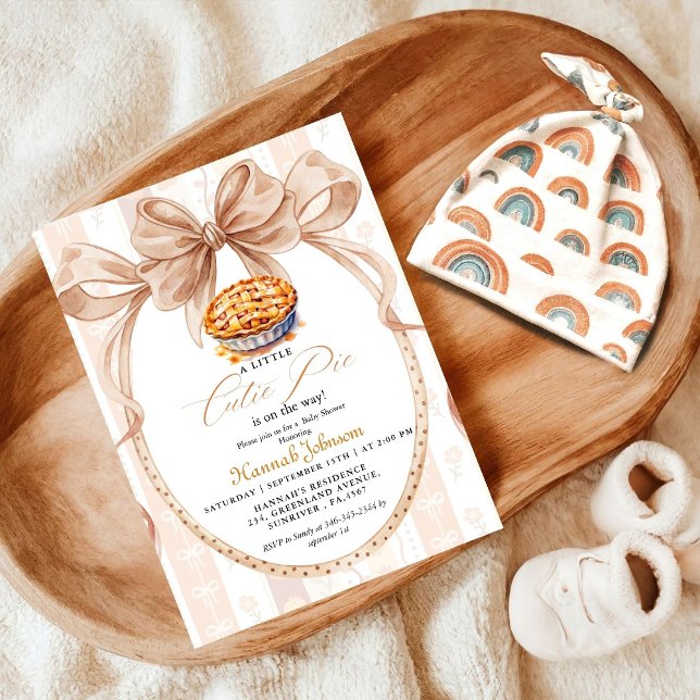 Invitation Boho mignon petite tarte sur le chemin baby shower (Créateur téléchargé)