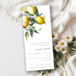 Invitation Boho Minimal Jaune Lemon Garden Fête des mariées