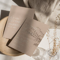Boho minimaliste de couleur neutre Mariage moderne