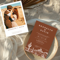 Boho Minimaliste Terracotta Western Desert Mariage