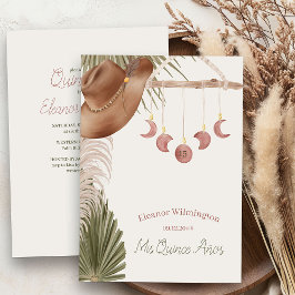 Invitation Boho Mis Quince Anos Rustic Western Quinceanera