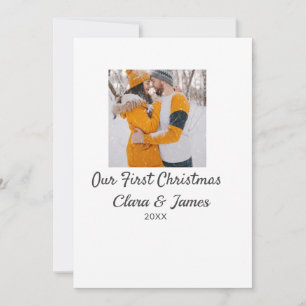 Invitation Boho moderne notre premier nom de couple photo de