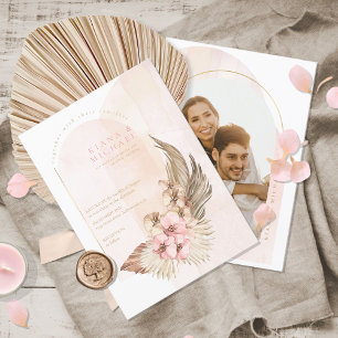 Invitation Boho Oasis Mariage ID Modèle photo959