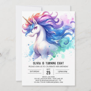 Invitation Boho Online Horse Anniversaire