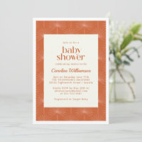 Boho Palm Feuille rouille Baby shower botanique