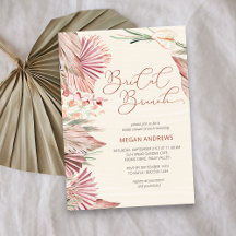 Boho Palm séché Tropical Foliage Brunch nuptial