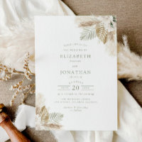 boho pampas herbe et sauge vert mariage