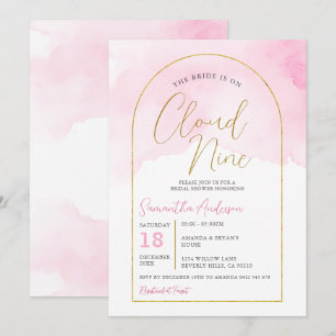 Invitation Boho Pink La mariée est sur neuf Fêtes des mariées