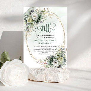 Invitation Boho Poussiéreux Vert Eucalyptus Nous s