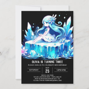 Invitation Boho Princess Anniversaire