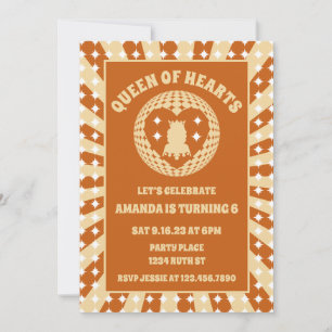 Invitation Boho Queen Of Hearts Photo de fête d'anniversaire
