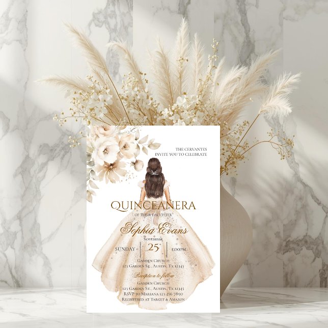 Invitation Boho Quinceanera (Créateur téléchargé)