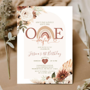 Invitation Boho Rainbow n'est-elle pas un anniversaire magnif