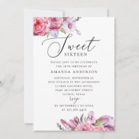 Boho rose floral Sweet 16. Jardin 16e anniversaire