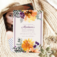 Boho Rustic Tournesol Fleur sauvage photo Annivers
